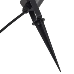 Lindby Thorgal grondspies lamp, Ø 6 cm, zwart, set van 3