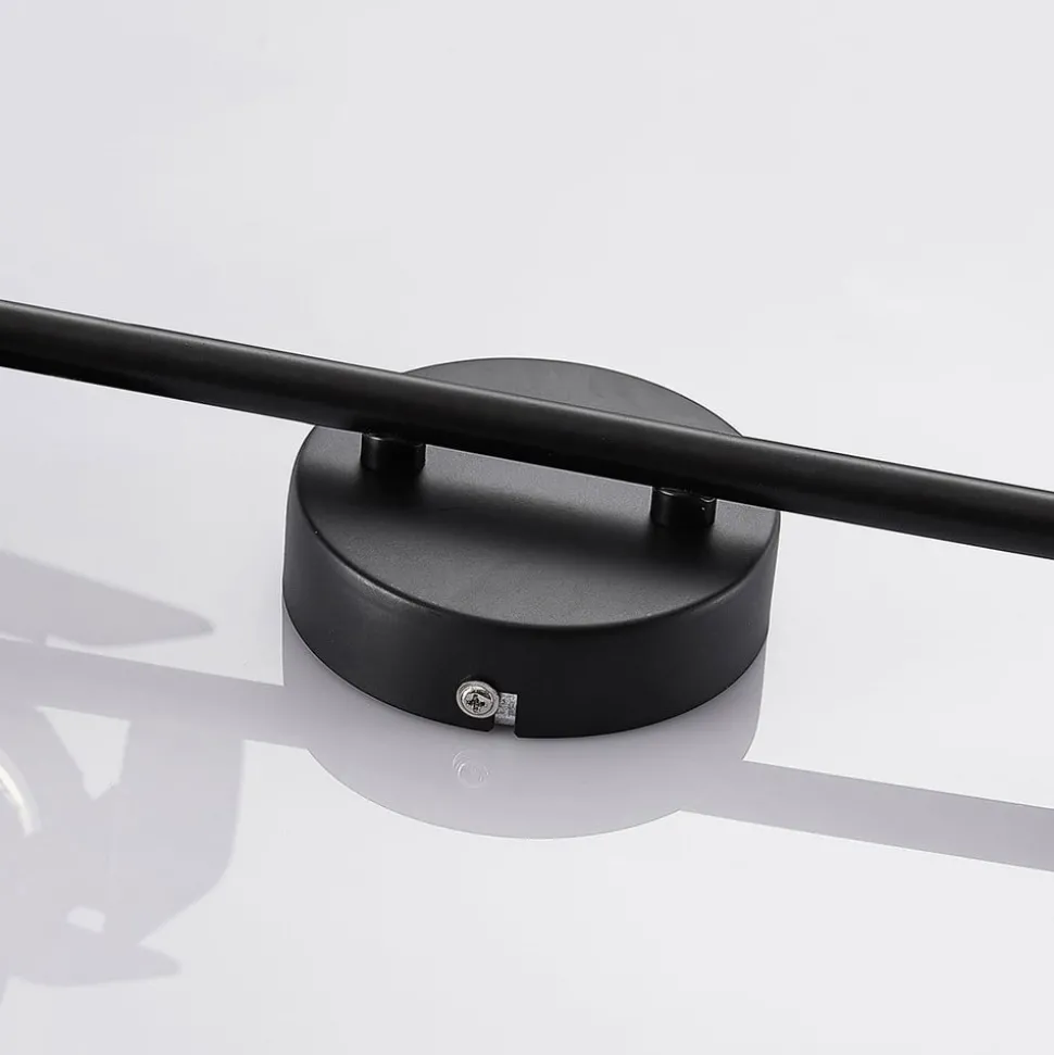 Lindby Tilen plafondspot, 4-lamps, zwart, metaal, 125cm