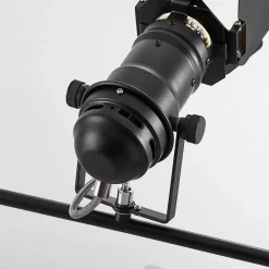 Lindby Tilen plafondspot, 4-lamps, zwart, metaal, 125cm