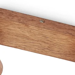 Lindby Tonja plafond-spot met hout, 2-lamps