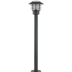 Lindby tuinpadverlichting Belmiro, ijzer, 100 cm hoog, E27, zwart