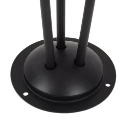Lindby tuinpadverlichting Sorvete, zwart, metaal, 3-lamps, 83cm
