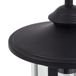 Lindby tuinpadverlichting Zayn, zwart, glas, hoogte 109 cm, IP65