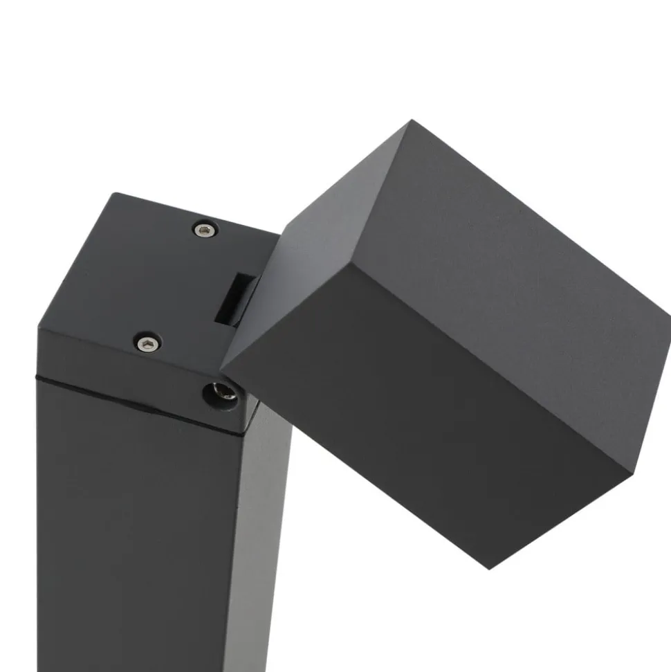 Lindby tuinpadverlichting Othil, 80 cm hoog, antraciet, metaal