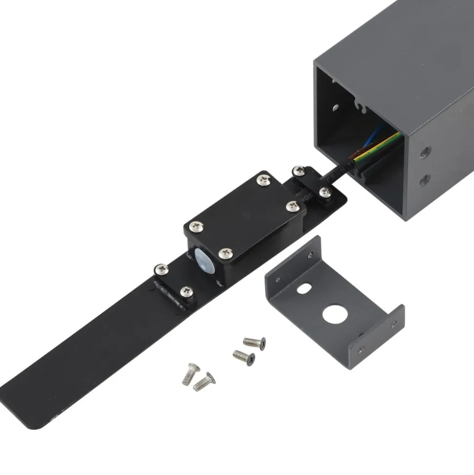 Lindby tuinpadverlichting Othil, 80 cm hoog, antraciet, metaal