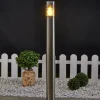 Lindby tuinpadverlichting Enja, 100 cm, roestvrij staal, IP44, E27