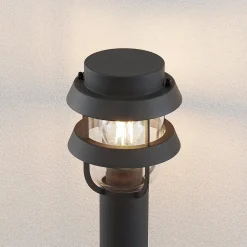 Lindby tuinpadverlichting Alvaro, antraciet, 60 cm, IP44, E27
