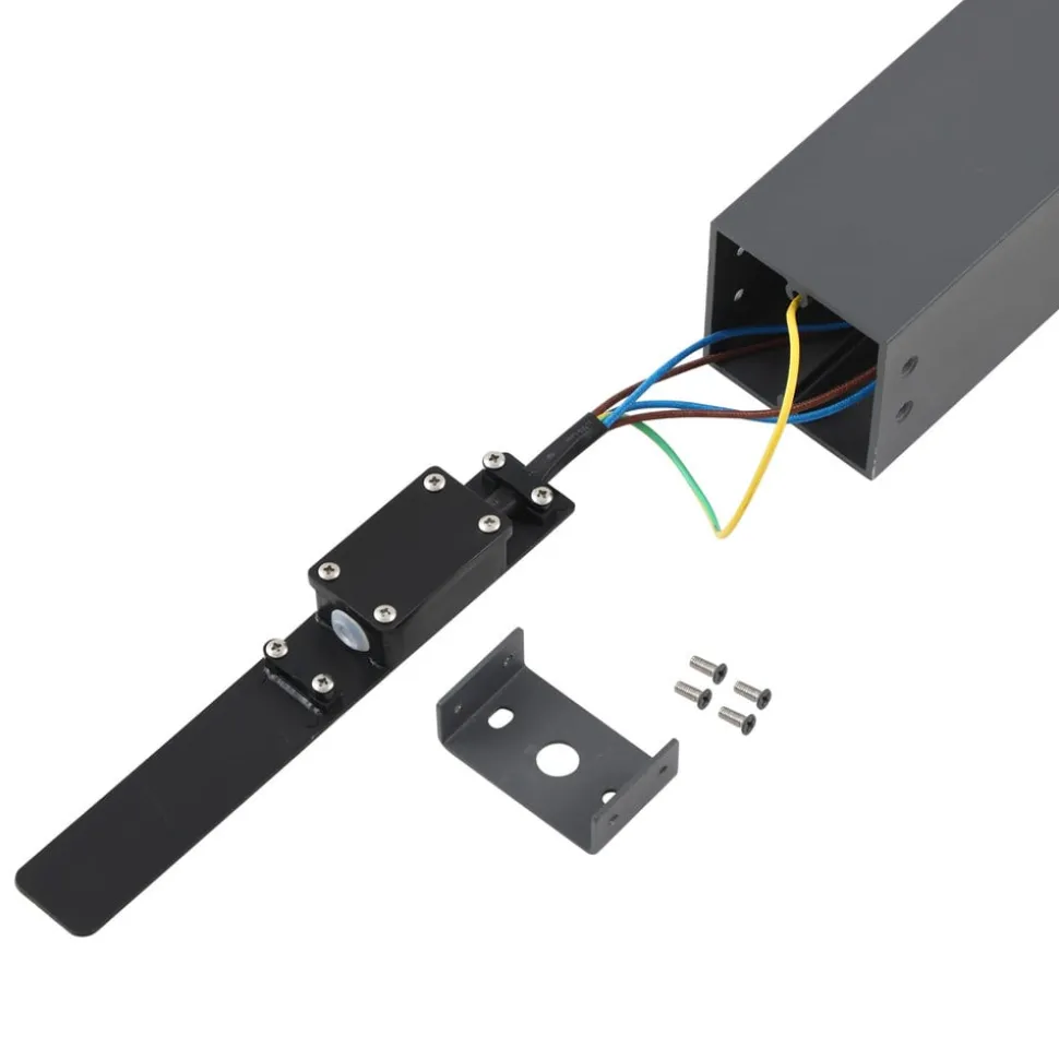 Lindby tuinpadverlichting Othil, 2-lamps, 80 cm, antraciet, metaal