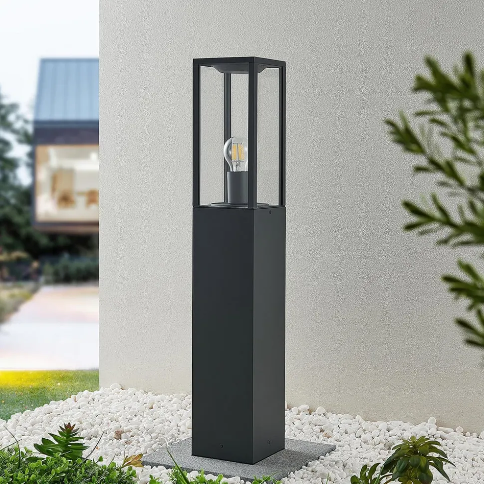 Lindby Tuinpadverlichting, hoogte 80 cm, antraciet metaal