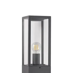 Lindby Tuinpadverlichting, hoogte 80 cm, antraciet metaal