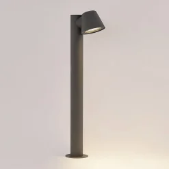 Lindby tuinpadverlichting Ileyna, antraciet, metaal, 70cm