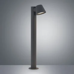 Lindby tuinpadverlichting Ileyna, antraciet, metaal, 70cm