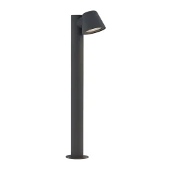 Lindby tuinpadverlichting Ileyna, antraciet, metaal, 70cm