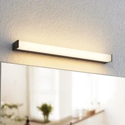 Lindby Ulisan LED badkamer wandlamp hoekig 58,8 cm