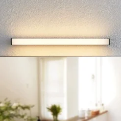 Lindby Ulisan LED badkamer wandlamp hoekig 58,8 cm