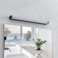 Lindby Ulisan LED badkamer wandlamp, rond, 58,8 cm