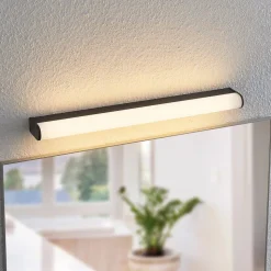 Lindby Ulisan LED badkamer wandlamp, rond, 58,8 cm