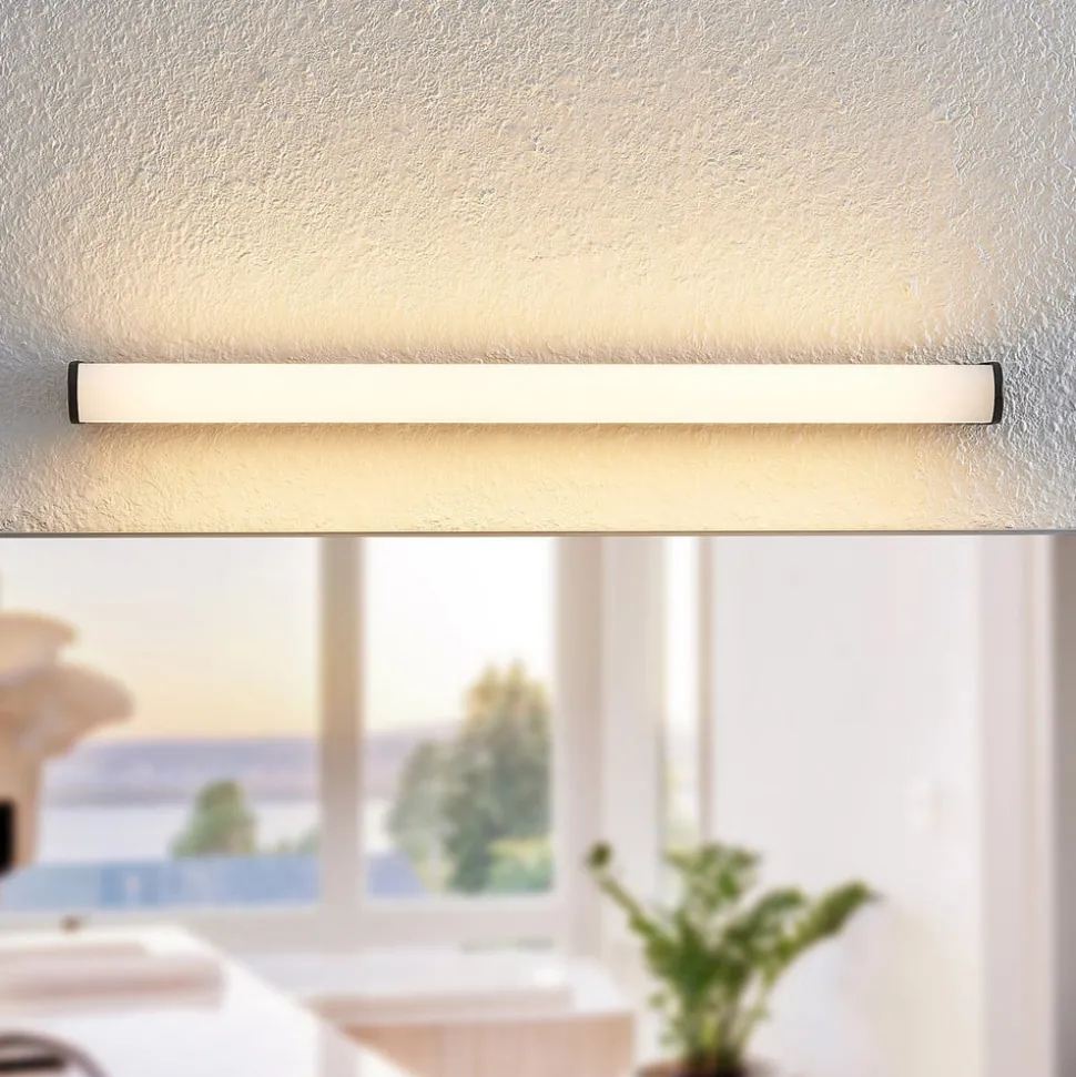 Lindby Ulisan LED badkamer wandlamp, rond, 58,8 cm