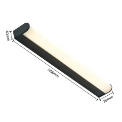 Lindby Ulisan LED badkamer wandlamp, rond, 58,8 cm