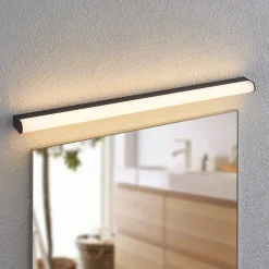 Lindby Ulisan LED badkamer wandlamp, rond, 88,8 cm