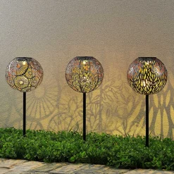 Lindby Vilani LED lamp op zonne-energie 3 per set