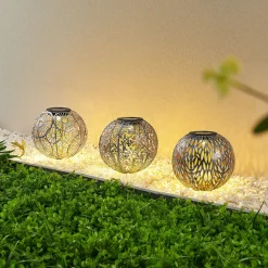 Lindby Vilani LED lamp op zonne-energie 3 per set