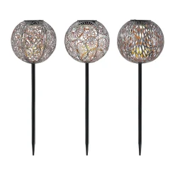 Lindby Vilani LED lamp op zonne-energie 3 per set