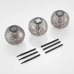 Lindby Vilani LED lamp op zonne-energie 3 per set