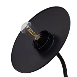 Lindby Virane LED wandlamp op zonne-energie, zwart, aluminium