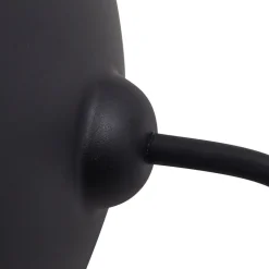 Lindby Virane LED wandlamp op zonne-energie, zwart, aluminium