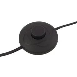 Lindby vloerlamp Adrik, zwart, metaal