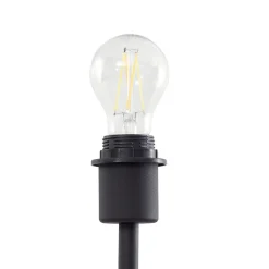 Lindby vloerlamp Aliette, zwart/grijs, glas, leeslampje