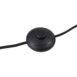 Lindby vloerlamp Braccio, grijs/zwart, glas, 5-lamps, 204,5cm