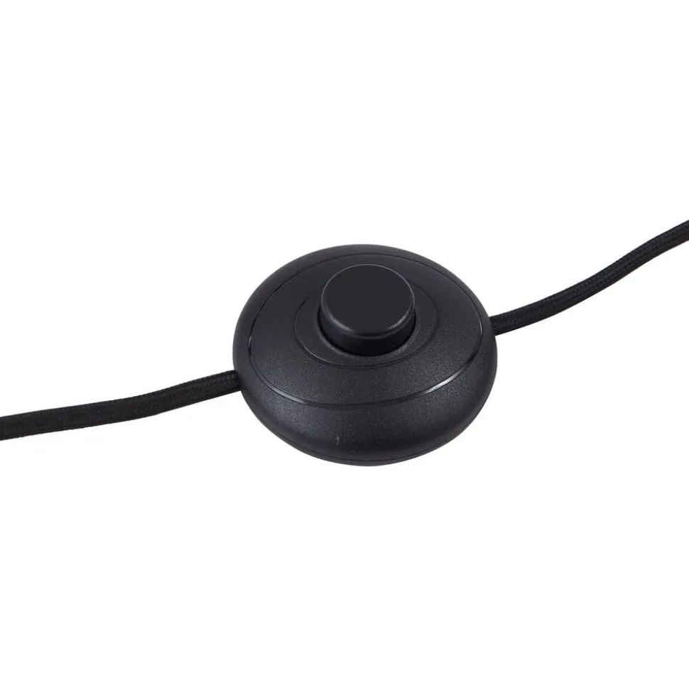 Lindby vloerlamp Braccio, grijs/zwart, glas, 5-lamps, 204,5cm