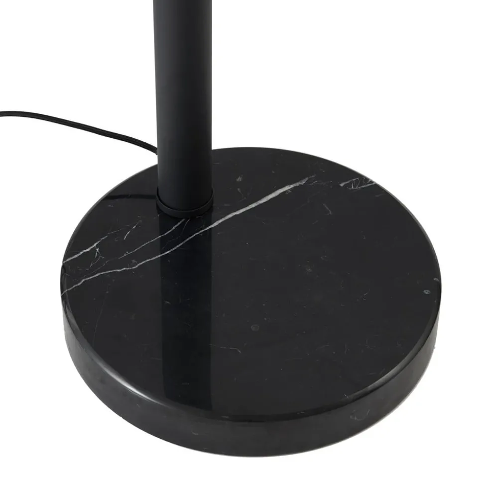 Lindby vloerlamp Braccio, grijs/zwart, glas, 5-lamps, 204,5cm