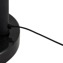 Lindby vloerlamp Braccio, grijs/zwart, glas, 5-lamps, 204,5cm