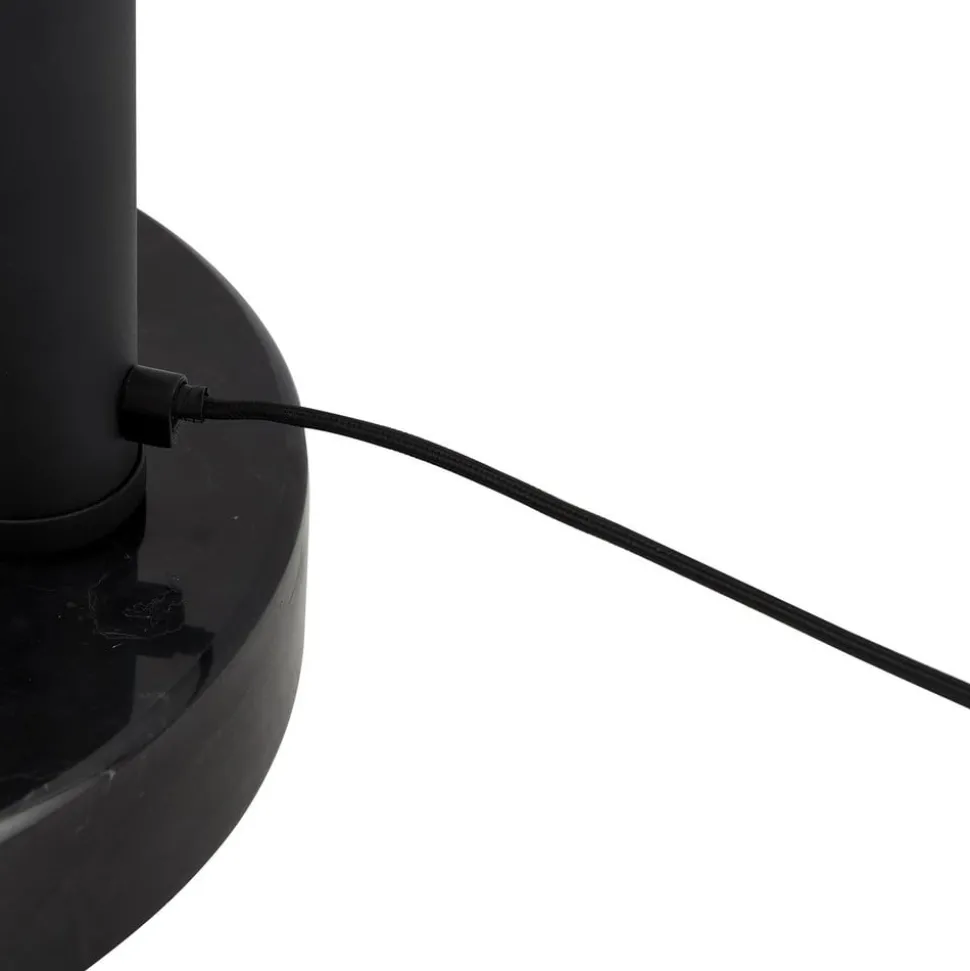 Lindby vloerlamp Braccio, grijs/zwart, glas, 5-lamps, 204,5cm