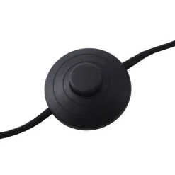 Lindby vloerlamp Ediz, zwart, hout, 159 cm hoog, E27