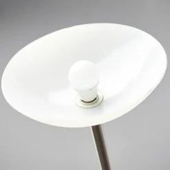 Lindby vloerlamp Elaina, 180 cm, nikkelkleurig, leeslampje