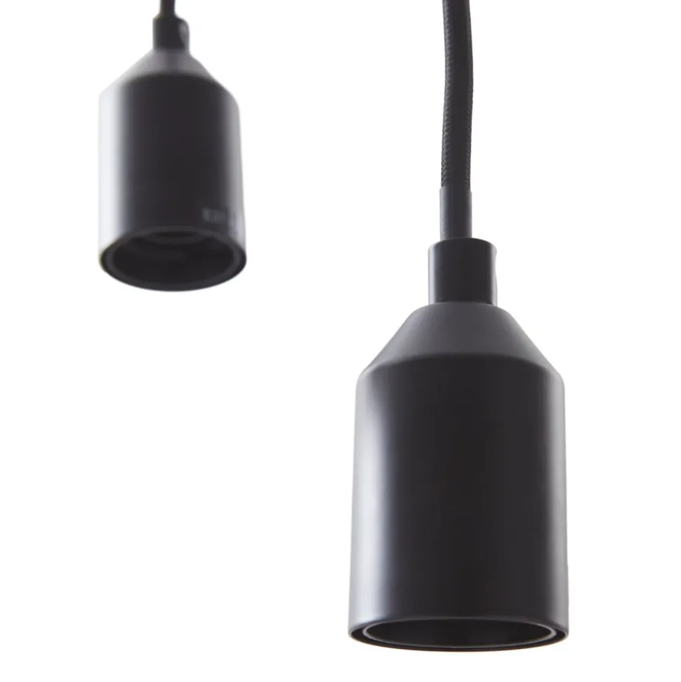 Lindby vloerlamp Elira, zwart, metaal, 150 cm hoog, E27