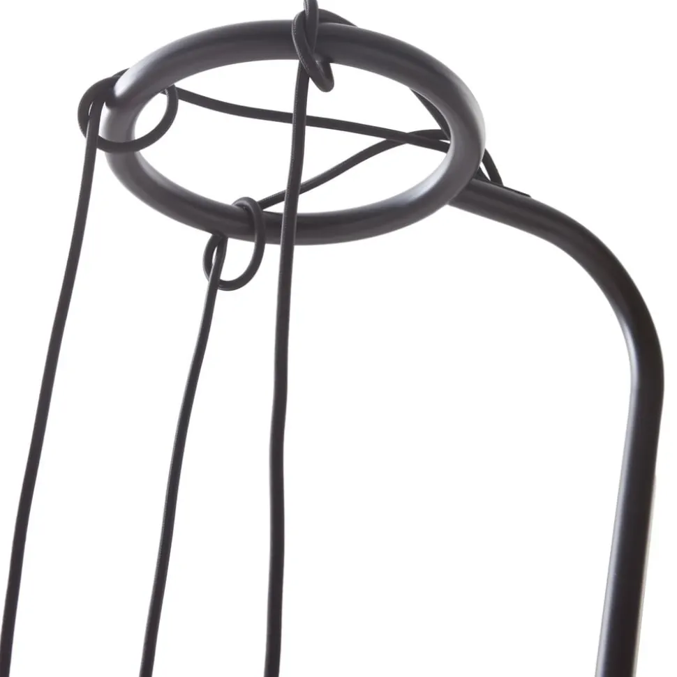 Lindby vloerlamp Elira, zwart, metaal, 150 cm hoog, E27