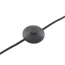 Lindby vloerlamp Herry, zwart, hout, driepoot, 153 cm