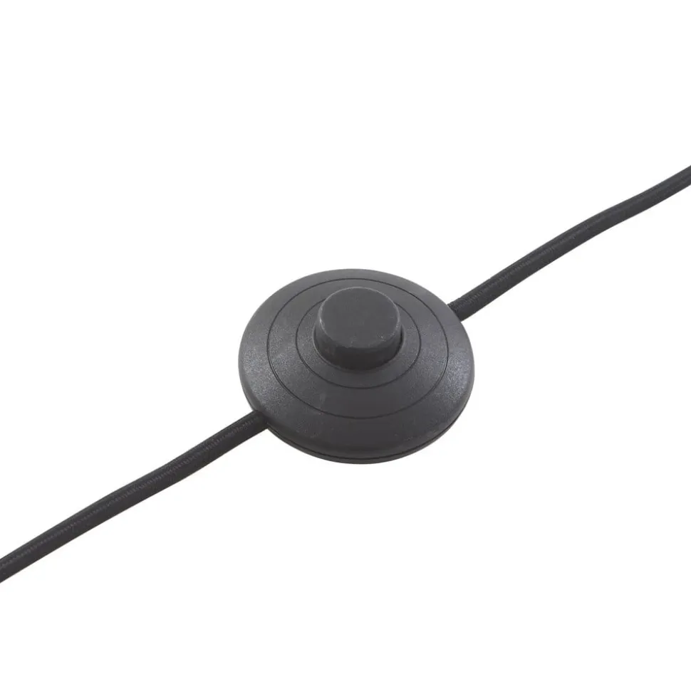 Lindby vloerlamp Herry, zwart, hout, driepoot, 153 cm