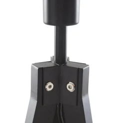 Lindby vloerlamp Herry, zwart, hout, driepoot, 153 cm