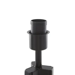 Lindby vloerlamp Herry, zwart, hout, driepoot, 153 cm