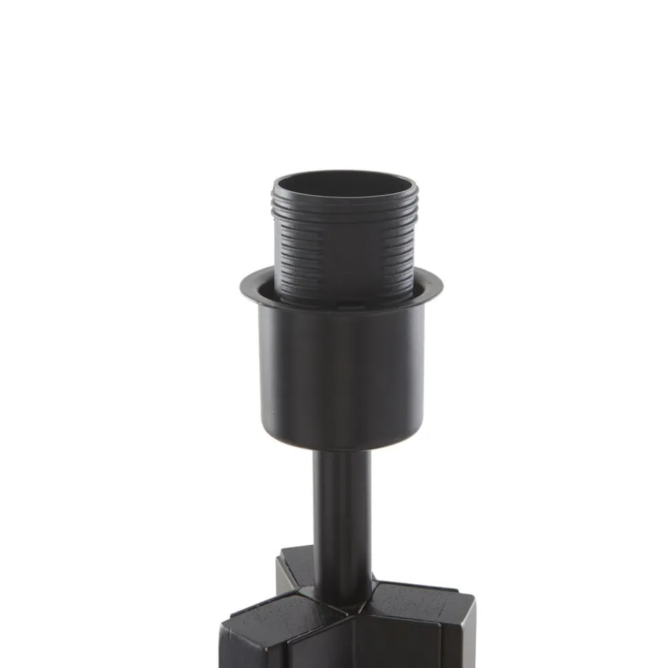 Lindby vloerlamp Herry, zwart, hout, driepoot, 153 cm