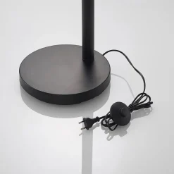 Lindby vloerlamp Jewa, zwart, metaal, 5-lamps, E14