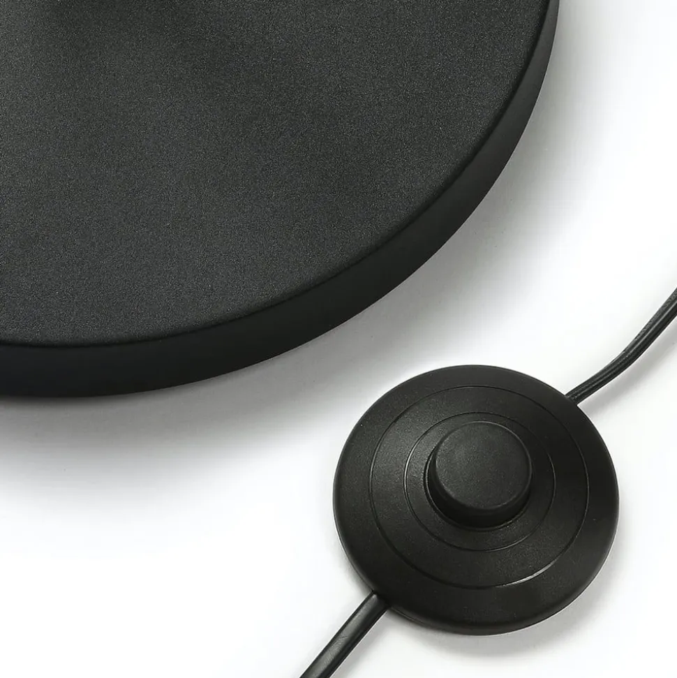 Lindby vloerlamp Karoli, zwart, 156cm, metaal, flexibele arm