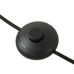 Lindby vloerlamp Lelia, amber, glas, metaal, 150 cm