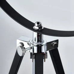 Lindby vloerlamp Mineva. zwart/goud, metaal, hoogte 180 cm